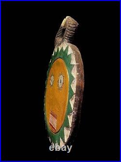 African mask antiques, large African mask Goli Kplekple Mask History Baule -4276