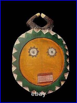 African mask antiques, large African mask Goli Kplekple Mask History Baule -4276