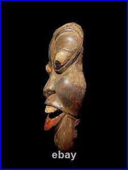 African mask antiques, large African mask Mask Wood Kiiappak, Ammassalimiu -4272