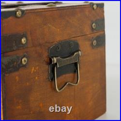 Alexander Wooden Treasure Chests Set of 2, Antique Storage Trunks, Decorati