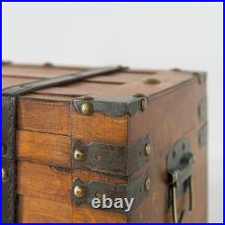 Alexander Wooden Treasure Chests Set of 2, Antique Storage Trunks, Decorati