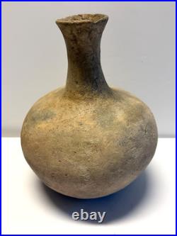 Ancient Archaic Native American Indian Clay Pottery Vessel / Water Jug