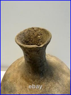 Ancient Archaic Native American Indian Clay Pottery Vessel / Water Jug