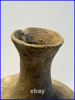 Ancient Archaic Native American Indian Clay Pottery Vessel / Water Jug