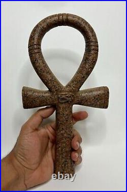 Ancient Egyptian Antique Ankh Key Of Life Egypt Carved Granit Stone