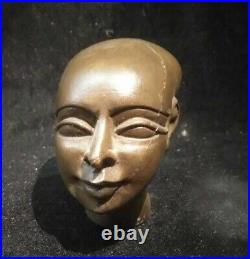 Ancient Egyptian Antiques Egyptian Amarna Head Of Pharaonic Queen Bazalt BC