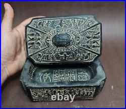 Ancient Egyptian Antiques Egyptian Scarab Box And Eye Of Horus Protection BC