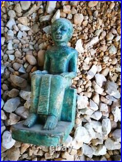 Ancient Egyptian Antiques Statue Imhotep Builder Pyramid Of Djoser In Egypt Bc