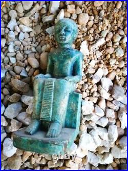 Ancient Egyptian Antiques Statue Imhotep Builder Pyramid Of Djoser In Egypt Bc