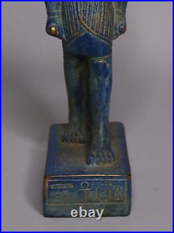 Ancient Egyptian Antiques Thoth Statue God of Moon Egypt Pharaonic Blue Stone