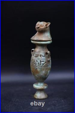 Ancient Egyptian Antiquities Authentic Pharaonic Urn eyeliner Rare Egypt 1560 BC