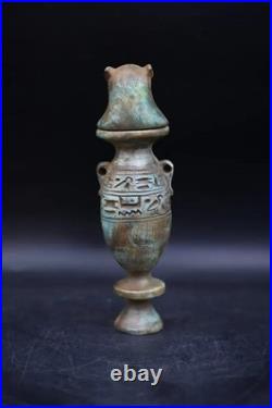 Ancient Egyptian Antiquities Authentic Pharaonic Urn eyeliner Rare Egypt 1560 BC