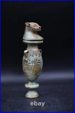 Ancient Egyptian Antiquities Authentic Pharaonic Urn eyeliner Rare Egypt 1560 BC