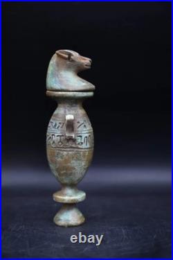 Ancient Egyptian Antiquities Authentic Pharaonic Urn eyeliner Rare Egypt 1560 BC