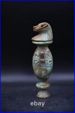 Ancient Egyptian Antiquities Authentic Pharaonic Urn eyeliner Rare Egypt 1560 BC