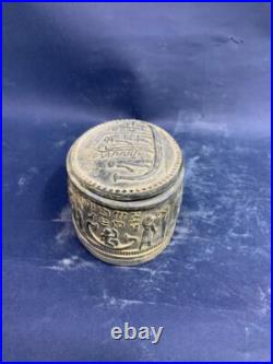 Ancient Egyptian Antiquities Box With Goddess Bastet Cat