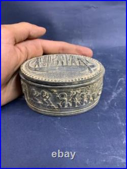 Ancient Egyptian Antiquities Box With Goddess Bastet Cat