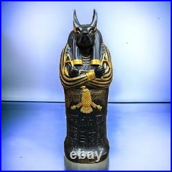 Ancient Egyptian Antiquities Coffin Anubis Mummy Pharaonic Rare Egyptian BC