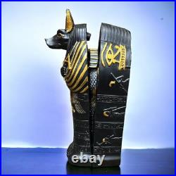 Ancient Egyptian Antiquities Coffin Anubis Mummy Pharaonic Rare Egyptian BC