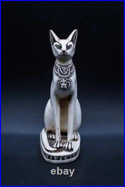 Ancient Egyptian Antiquities Egyptian 3 Goddess Bastet Statue 3 Cat Figure BC