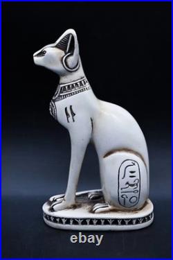 Ancient Egyptian Antiquities Egyptian 3 Goddess Bastet Statue 3 Cat Figure BC