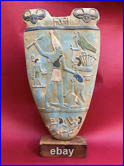 Ancient Egyptian Antiquities King Narmer Palette Rare Egyptian Pharaonic BC