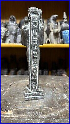 Ancient Egyptian Antiquities Moon God Khonsu Statue Exquisite Hieroglyphic BC
