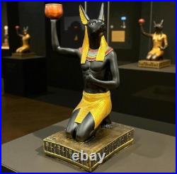 Ancient Egyptian Antiquities Pharaonic Jackal God Anubis candle holder Rare BC