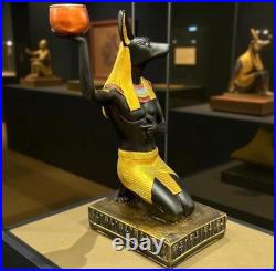Ancient Egyptian Antiquities Pharaonic Jackal God Anubis candle holder Rare BC
