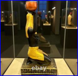 Ancient Egyptian Antiquities Pharaonic Jackal God Anubis candle holder Rare BC