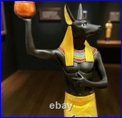 Ancient Egyptian Antiquities Pharaonic Jackal God Anubis candle holder Rare BC