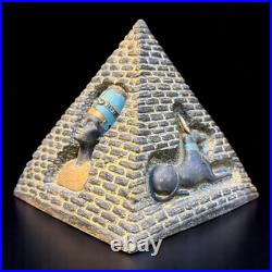 Ancient Egyptian Antiquities Pyramid Engraved with the Heritage the Pharaohs BC