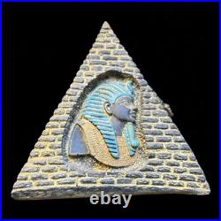 Ancient Egyptian Antiquities Pyramid Engraved with the Heritage the Pharaohs BC