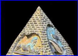 Ancient Egyptian Antiquities Pyramid Engraved with the Heritage the Pharaohs BC