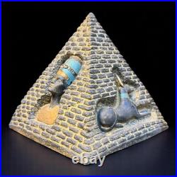 Ancient Egyptian Antiquities Pyramid Engraved with the Heritage the Pharaohs BC