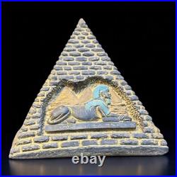 Ancient Egyptian Antiquities Pyramid Engraved with the Heritage the Pharaohs BC