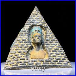 Ancient Egyptian Antiquities Pyramid Engraved with the Heritage the Pharaohs BC