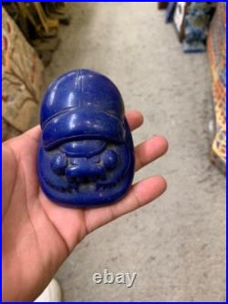 Ancient Egyptian Antiquities Rare Scarab Beetle With Hieroglyphics Egyptian BC