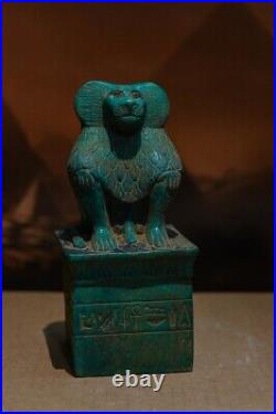 Ancient Egyptian Antiquities Seated Statue of Thoth Depicted in Baboon Egypt BC