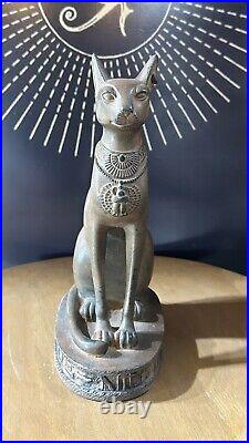 Ancient Egyptian Antiquities Statue of Bastet Ancient Egyptian god of Happiness