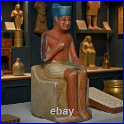 Ancient Egyptian Antiquities Unique Authentic Pharaonic Statue Of Egyptian Khufu