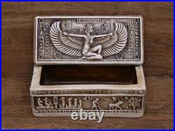 Ancient Egyptian Antiquities jewelry Isis Box with Pharaonic Inscriptions BC