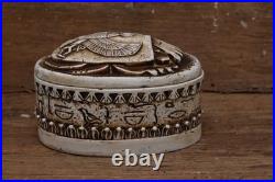 Ancient Egyptian Antiquities jewelry Scarab Box with Pharaonic Inscriptions BC