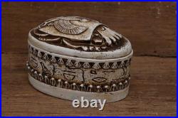 Ancient Egyptian Antiquities jewelry Scarab Box with Pharaonic Inscriptions BC Ancient Egyptian Antiquities jewelry Scarab Box with Pharaonic Inscriptions BC
