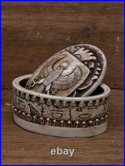 Ancient Egyptian Antiquities jewelry Scarab Box with Pharaonic Inscriptions BC