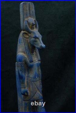 Ancient Egyptian Antiquities statue of Hathor Goddess of Egyptian Goddess -BC