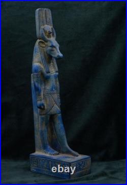 Ancient Egyptian Antiquities statue of Hathor Goddess of Egyptian Goddess -BC