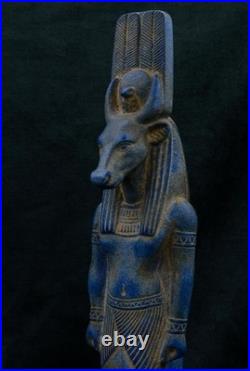 Ancient Egyptian Antiquities statue of Hathor Goddess of Egyptian Goddess -BC