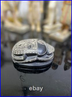Ancient Egyptian AntiquitiesEgyptian Scarab Statue, Symbol of Eternal Protectio