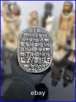 Ancient Egyptian AntiquitiesEgyptian Scarab Statue, Symbol of Eternal Protectio
